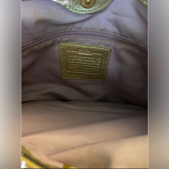 COACH Lexi Butterfly Straw Carryall Purse - Picture 12 of 15